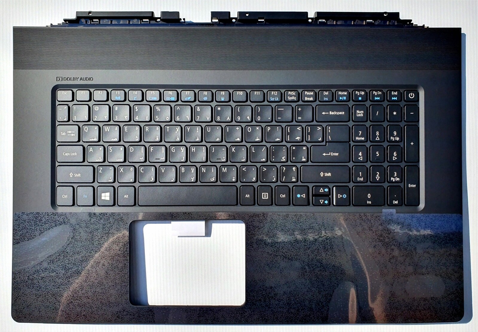 Klávesnice s horním krytem palmrest pro Acer Aspire V17 VN7-792G US/arab