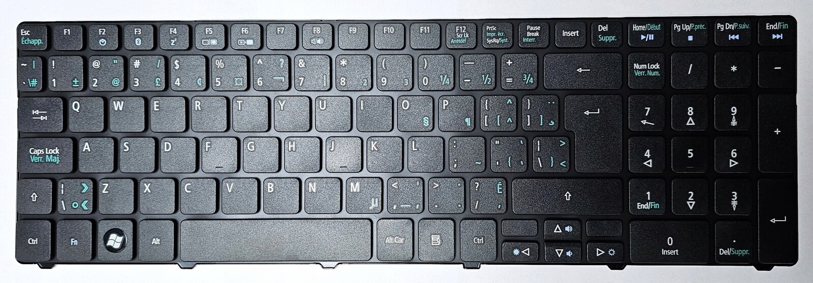 Klávesnice Acer Aspire 5733 5742 5750 5820 7736 7745 7552 7739 7750 Us/fr