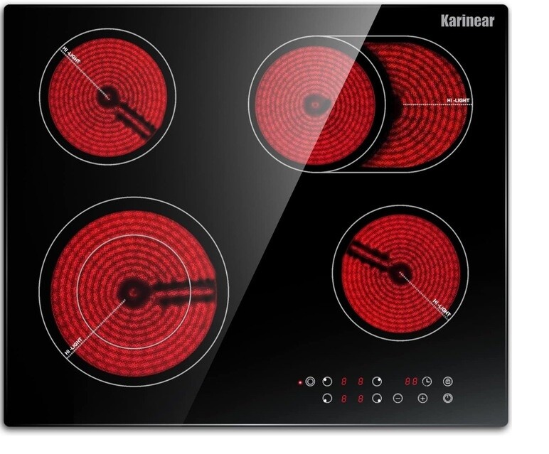 Karinear KNC-604T1 4-zónová sklokeramická varná deska 60 cm 6600 W