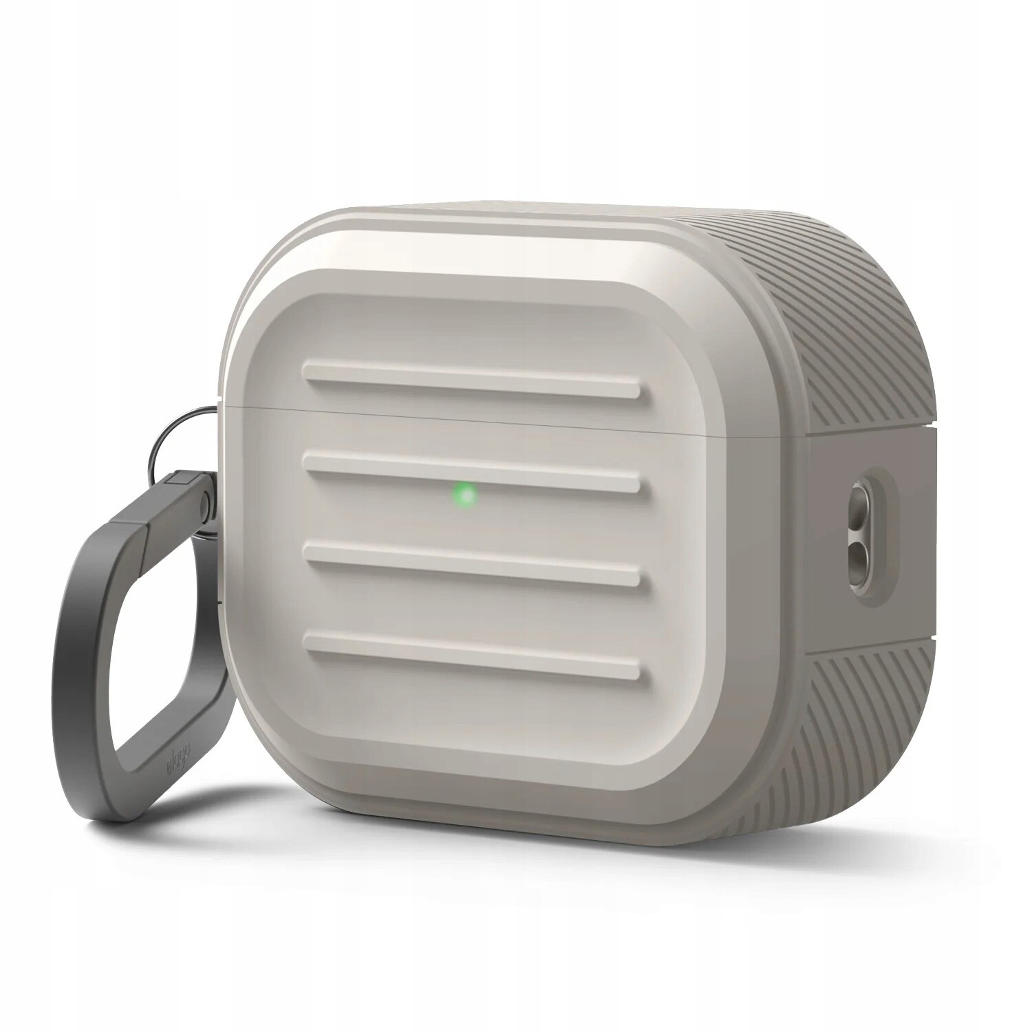 Odolné Pouzdro pro AirPods Pro 3 Elago – pouzdro Armor Hang, béžové