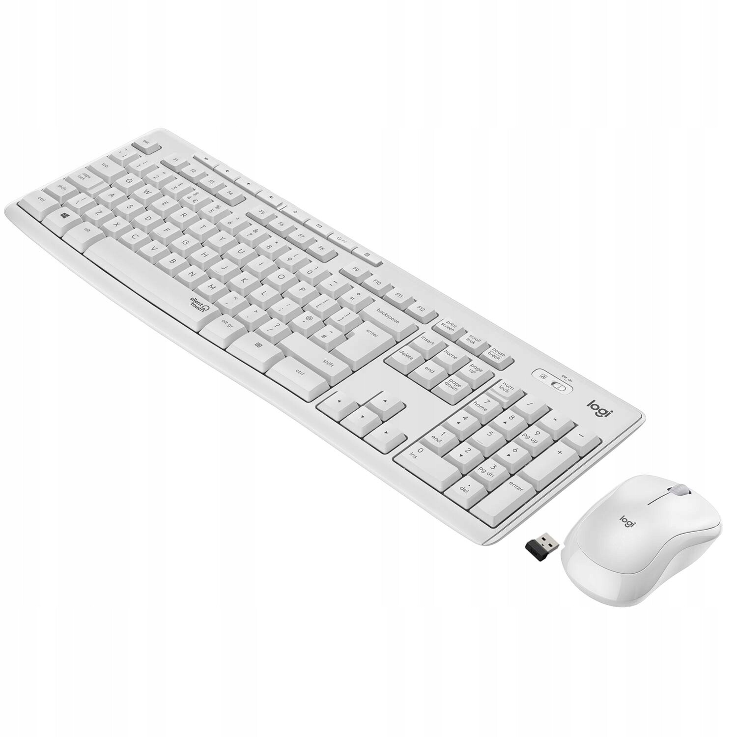 Bezdrátová myš Logitech MK295 s technologií, rozložení Fr Azerty