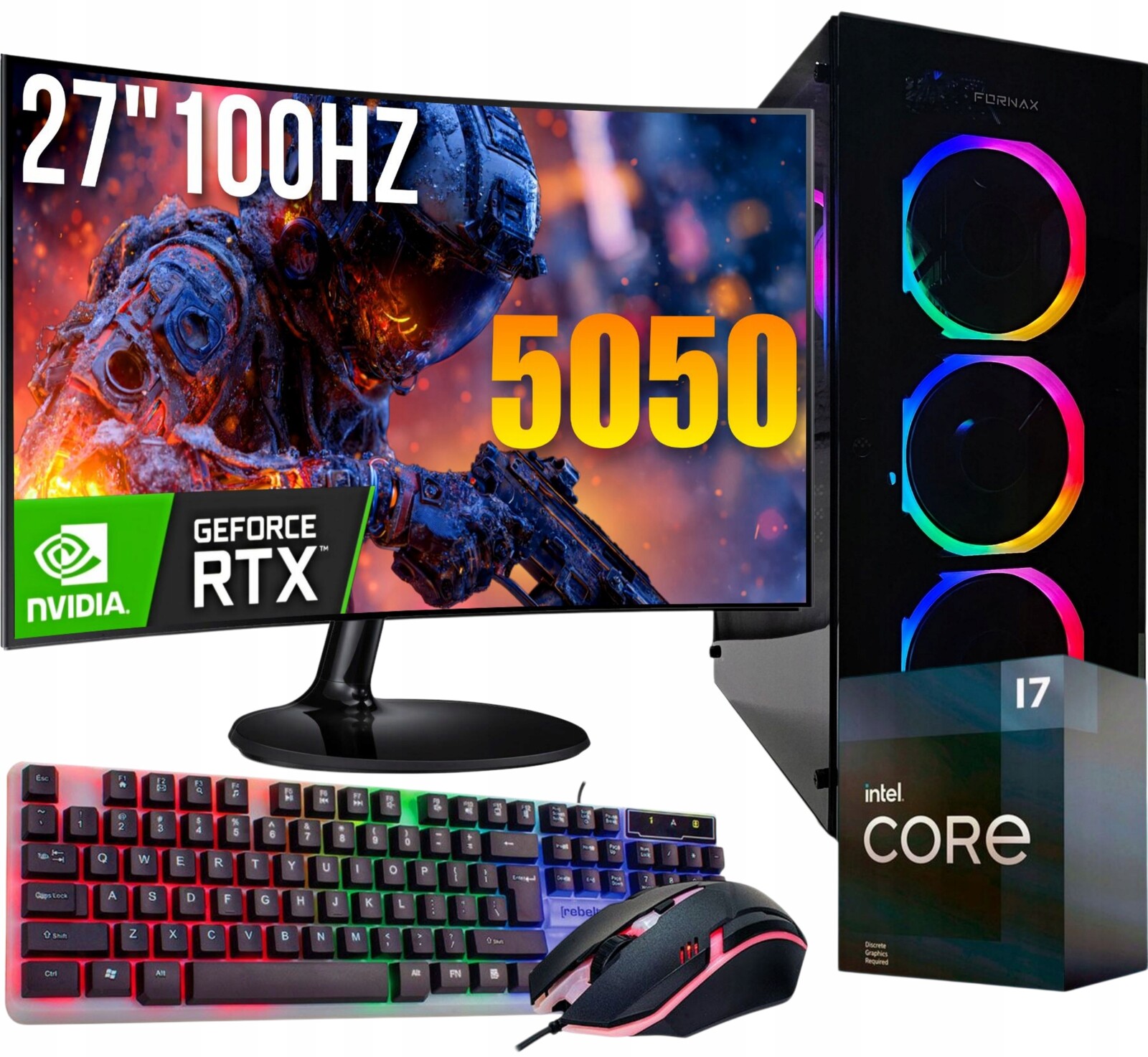 Herní Set Adronix I7 32GB Rtx 5050 8GB Monitor 27