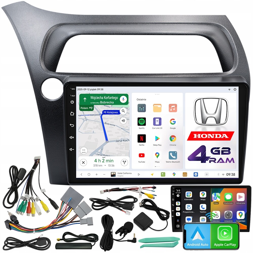 Autorádio Ncs D9 Honda Civic VIII 2006-2011 Android 4GB Lte