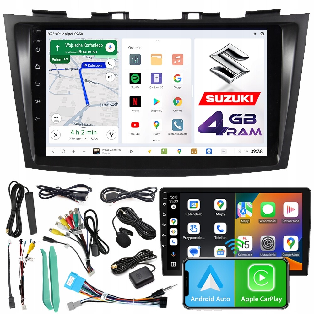 Autorádio Ncs D9 Suzuki Swift V 2010-2016 Android 4GB Lte