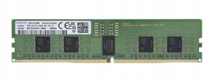 paměť Ram Samsung DDR5 16GB PC5-5600B-R Rdimm M321R2GA3PB1