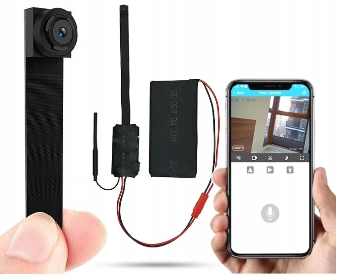 Mini Špionážní Kamera Skrytá Wifi Detekce Pohybu Vzdálený Náhled Na Telefon