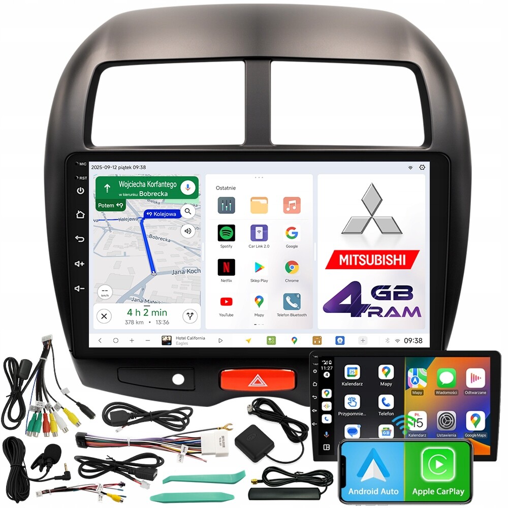 Autorádio Ncs D9 Mitsubishi Asx 2010-2016 Android 4GB Lte