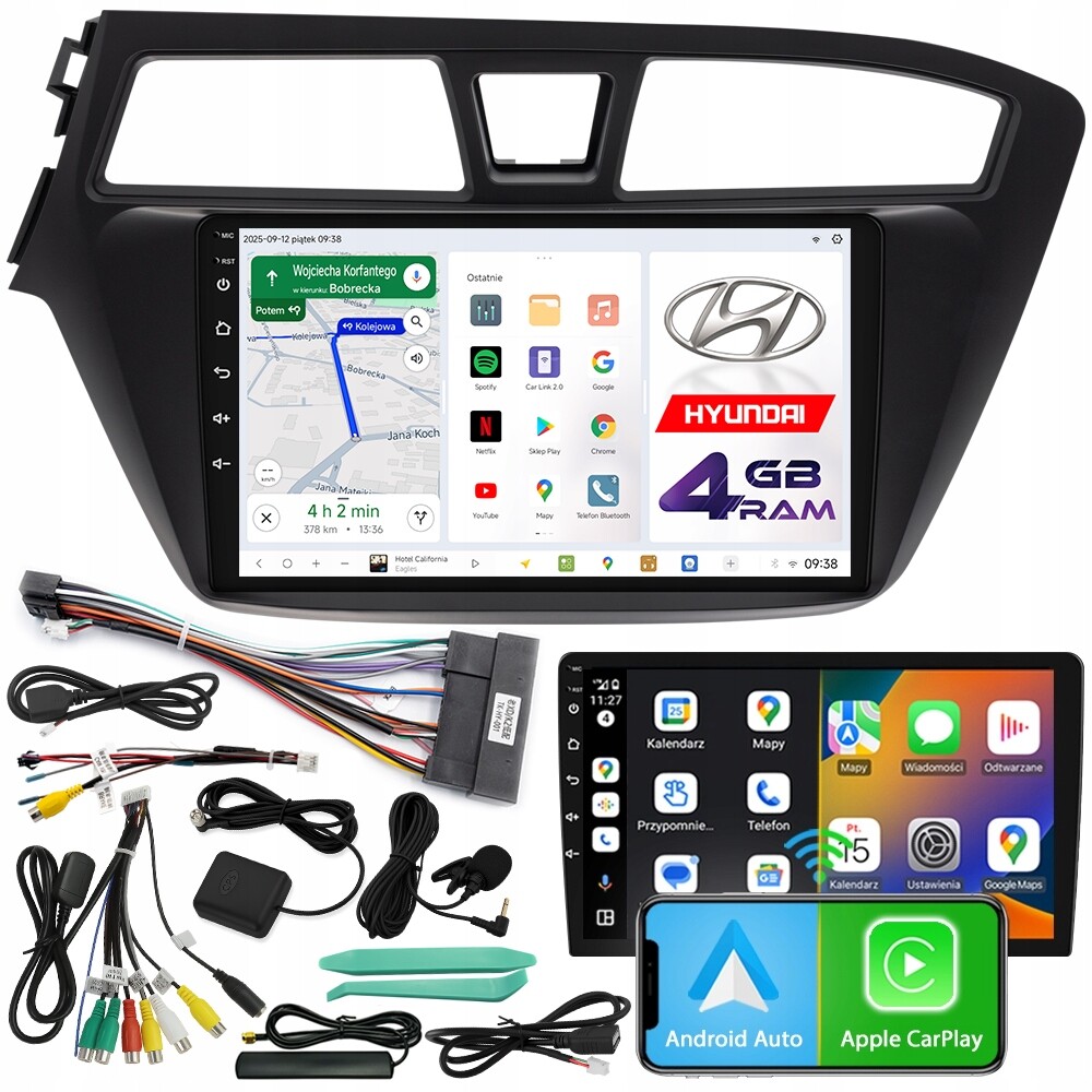 Automobilové Rádio Ncs D9 Hyundai i20 II 2015-2017 Android 4GB Lte