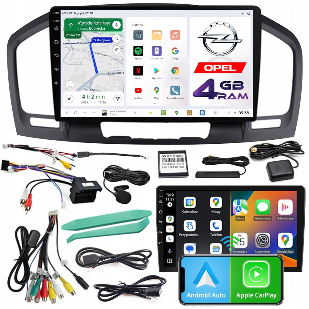Autorádio Ncs D9 Opel Insignia 2008-2013 Android Navigace 4GB Lte