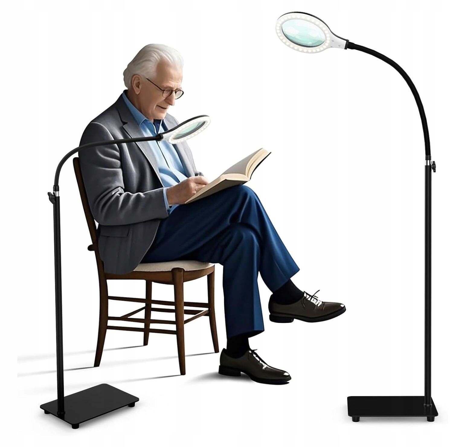 Zvětšovací lampa Led 5x stmívatelná stolní lampa pro přesnou práci