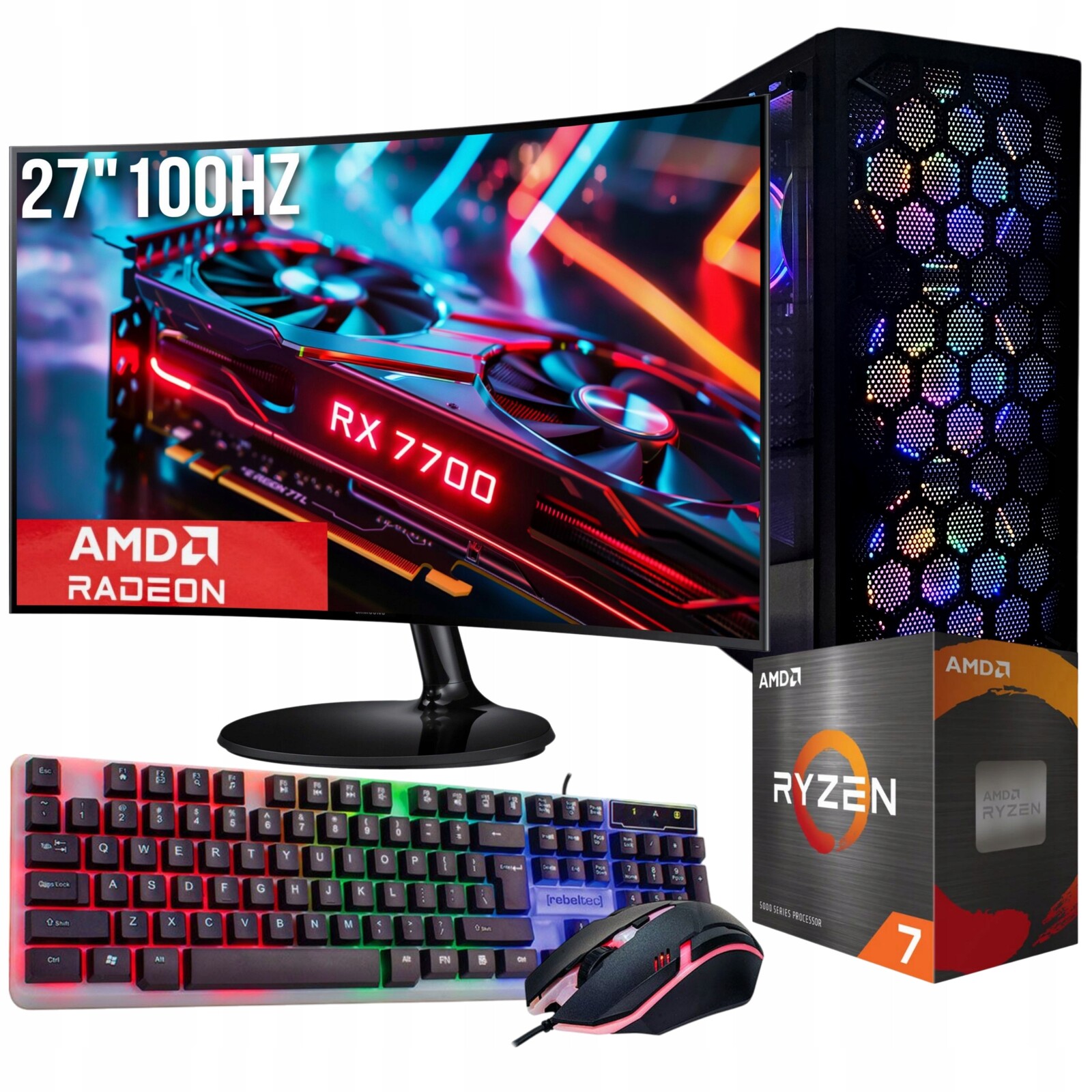Sada Gamer Master Ryzen 7 32GB Ssd 1TB Rx 7700 12GB