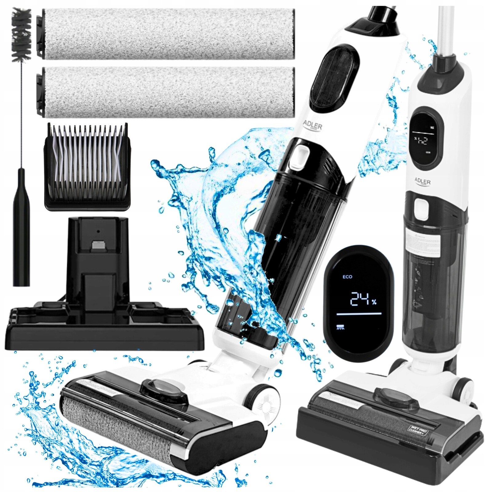 Vysavač Vertikální Bezdrátový Výkonný Ruční Set Pro 8V1