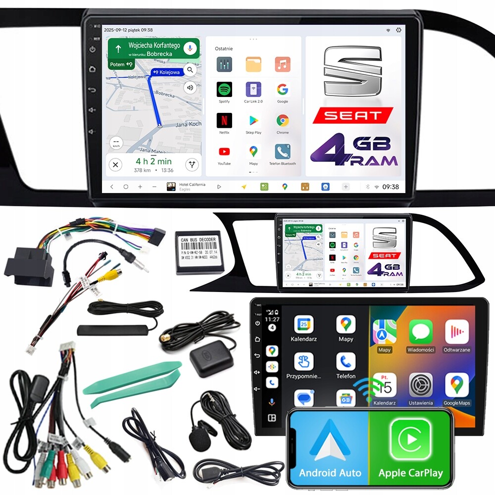 Automobilové Rádio Ncs D9 Seat Leon 3 III 2012-2020 Android 4GB Lte