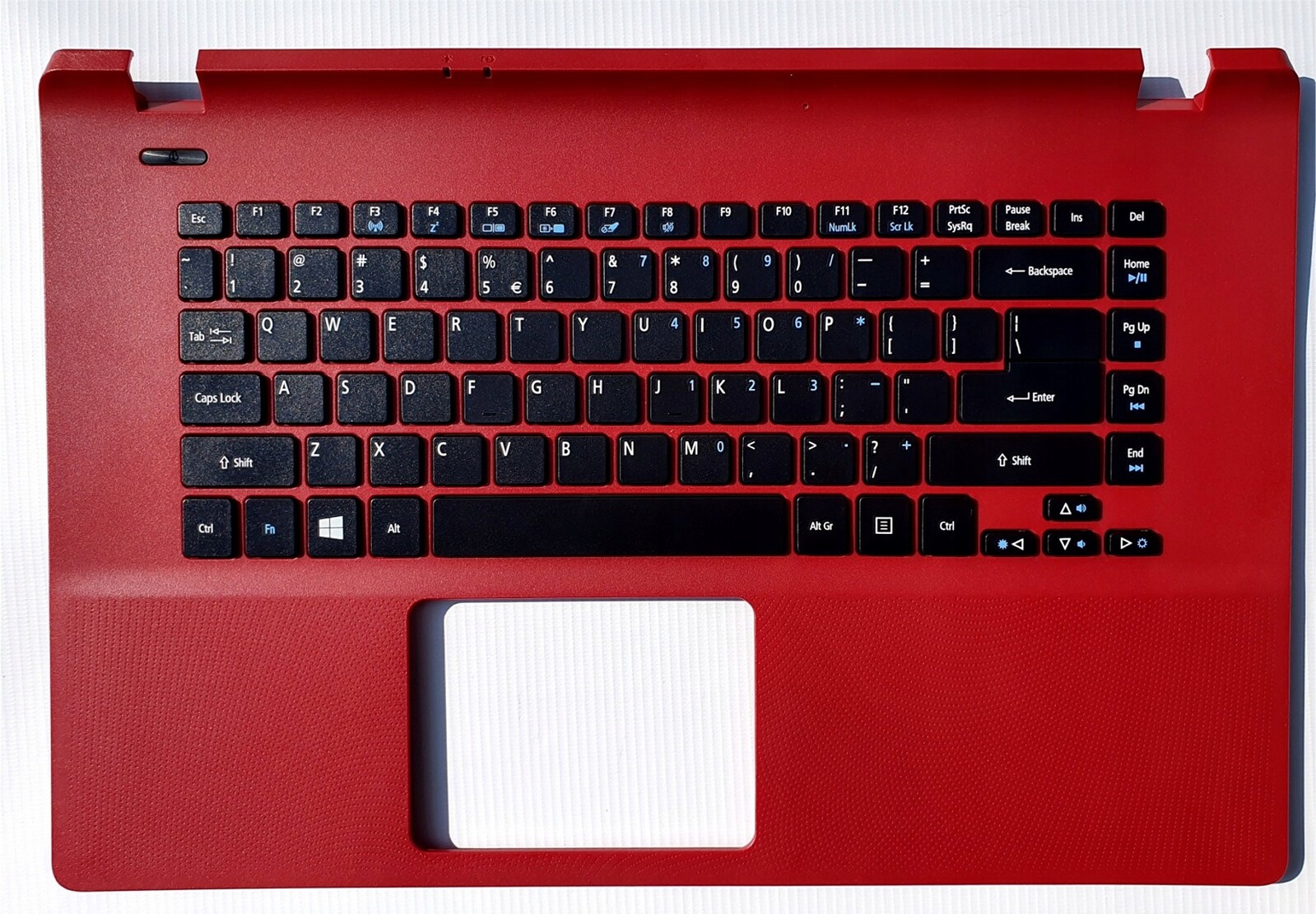 Klávesnice s krytem palmrest pro Acer Aspire ES1-521 červená Us/pl