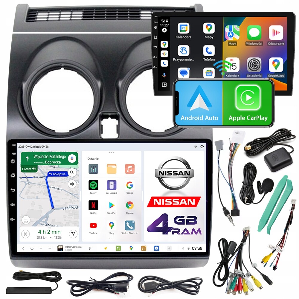 Autorádio Ncs D9 Nissan Qashqai 2006-2013 Android 4GB Lte