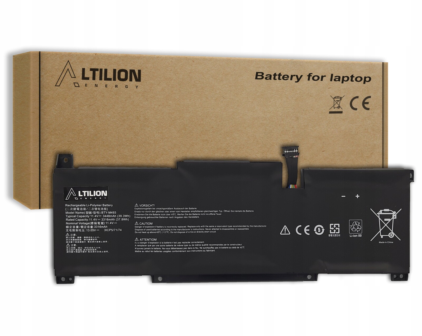 Baterie BTY-M493 BTY-M49 pro Msi Modern 14 Msi Prestige 14