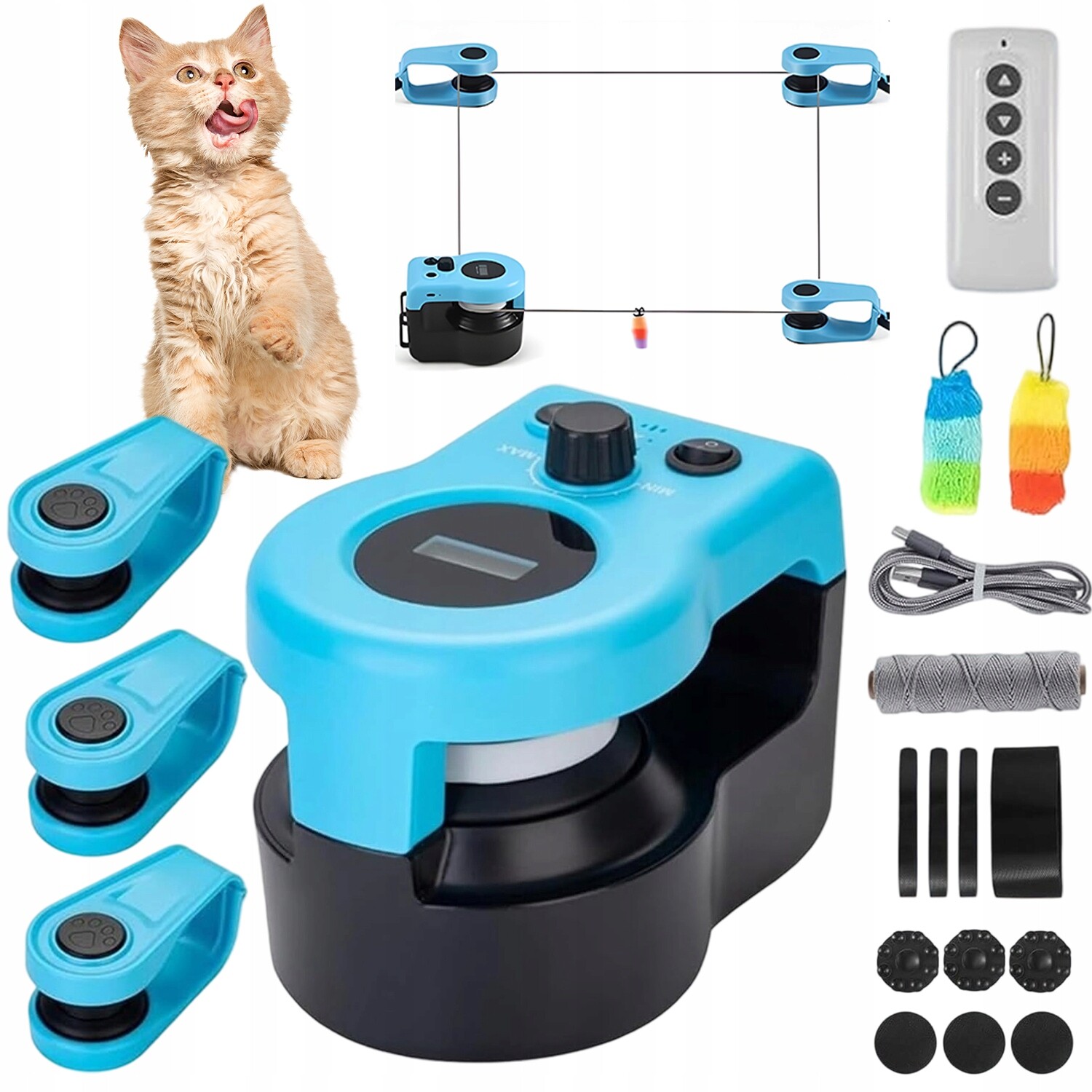 Chytrá Pro Kočky Hračka S Ovládáním Rychlosti A Zvukem