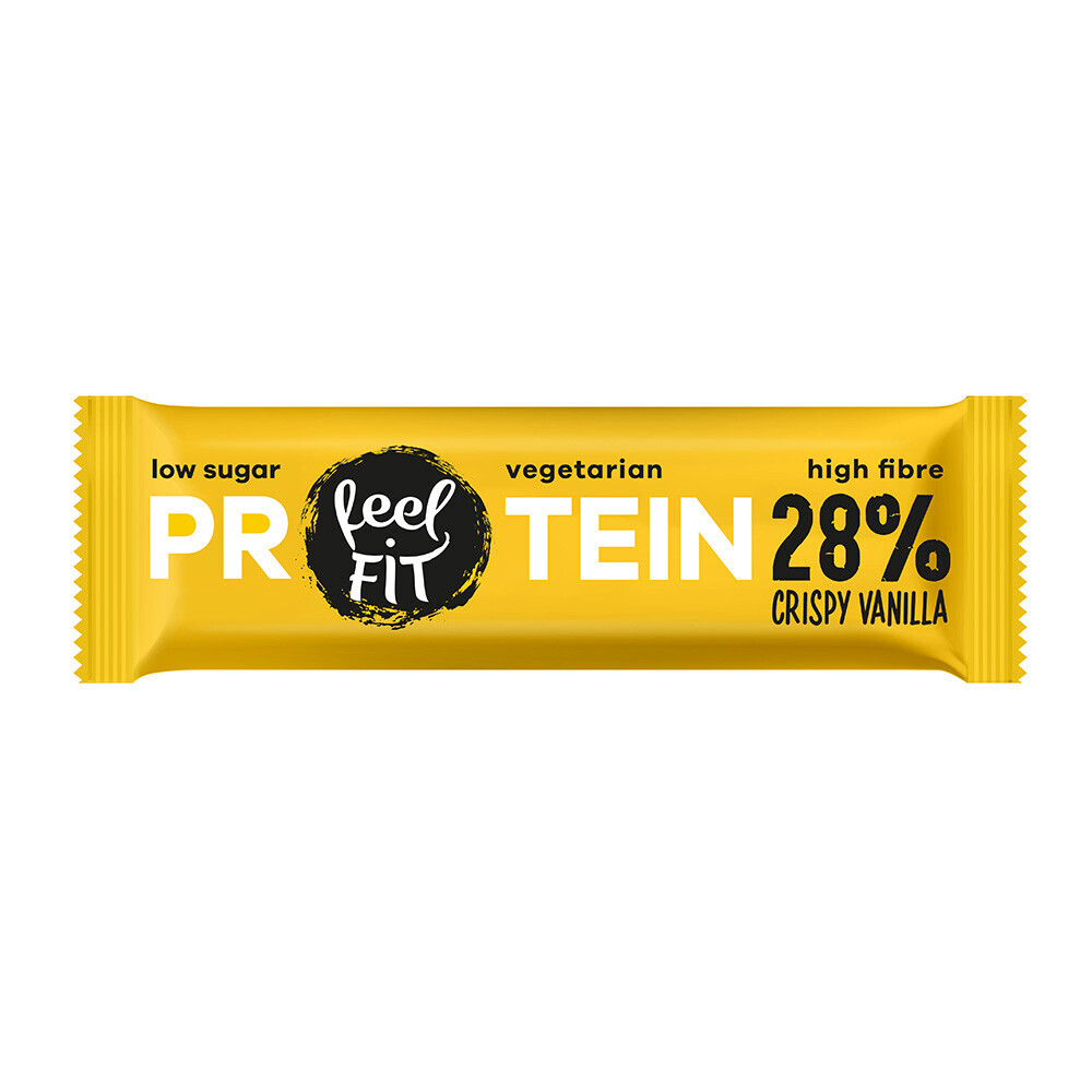 Proteinová tyčinka 28% Crunchy Vanilla bez cukru 40 g Sada: 32 ks
