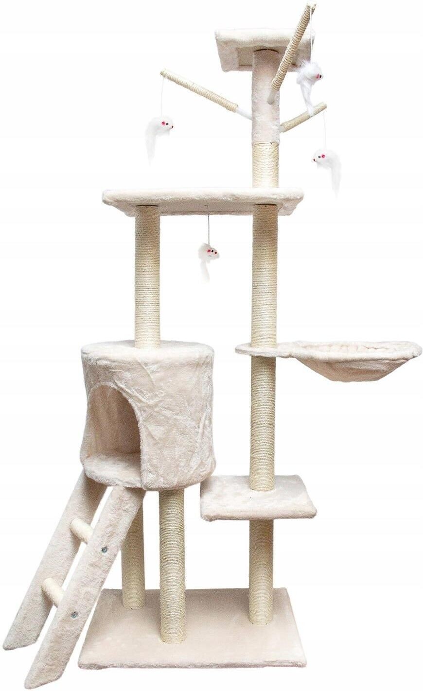 Pro Kočky Velké XXL 6 Úrovní, Pelíšek Postel, Domek 140 Cm