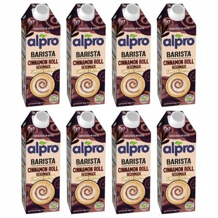 Alpro Barista Ovesno-sójový Nápoj S Příchutí Skořicové Buchty 8 x 750 ml
