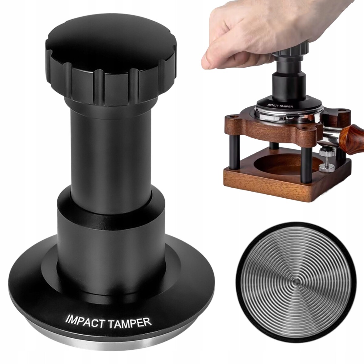 Tamper s Pružinovým Mechanismem Šlehač Kávy V Kolbě Kávovar 51 mm