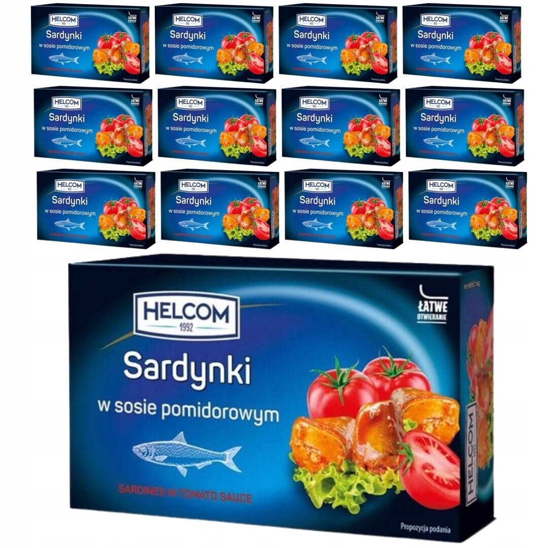 Helcom Sardinky v rajčatové omáčce 125 g x 12 kusů