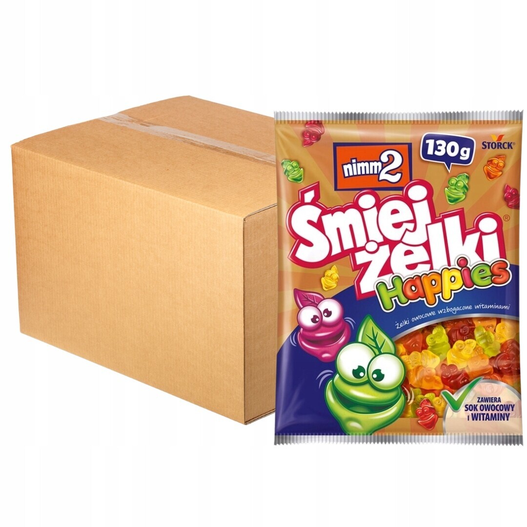 nimm2 Smetanky Happies Želé Bonbony obohacené o vitamíny 130 g x 22 ks