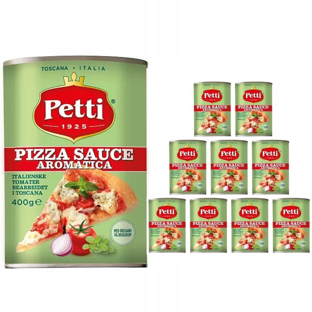 Italské omáčky na pizzu s italským kořením Aromatica 10x400 g Petti