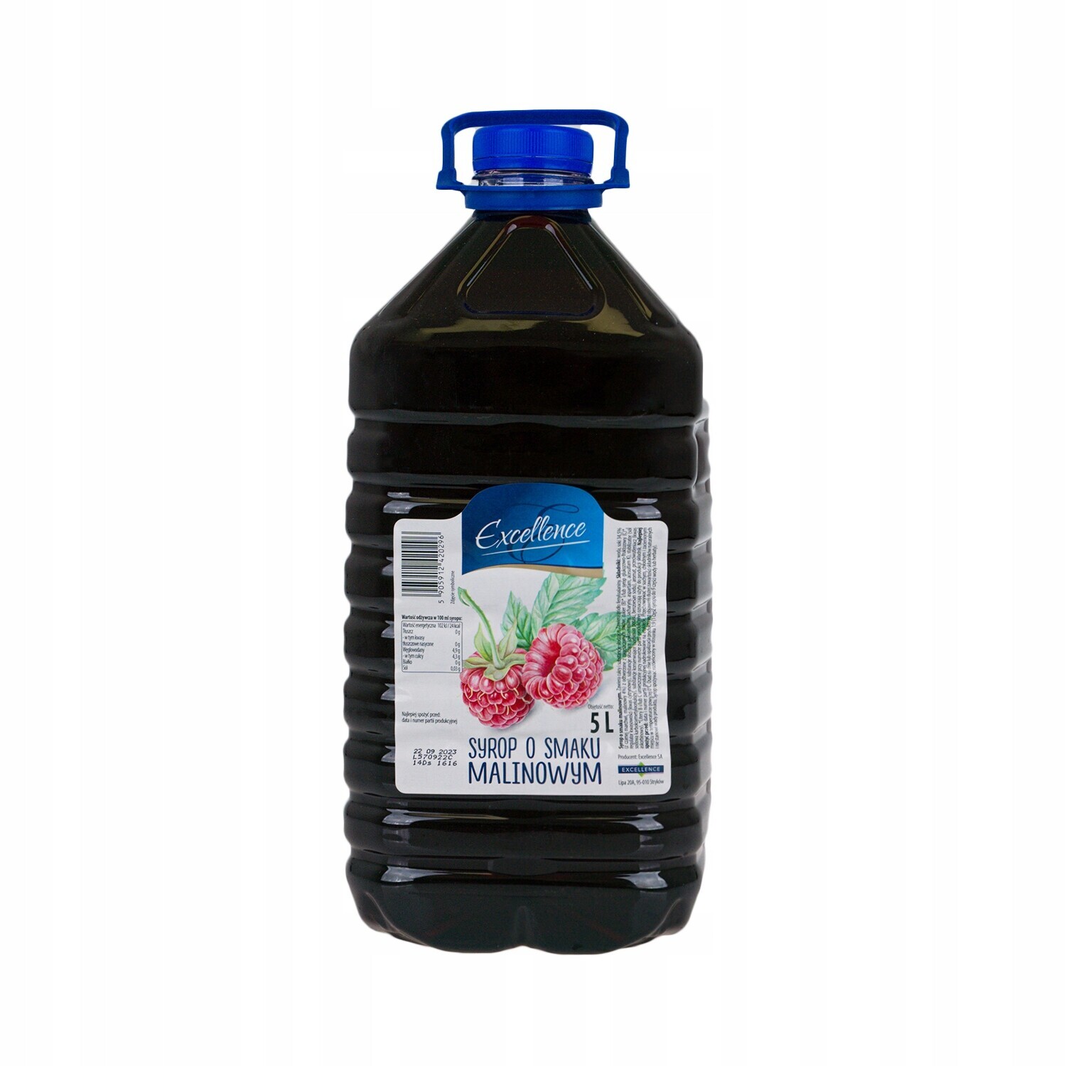 Sirup s malinovou příchutí Excellence Gastronomický nízkocukrový 5 l