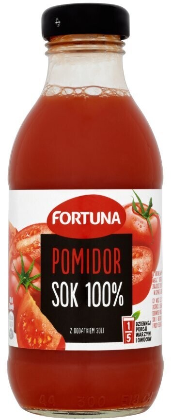 Fortuna 100% rajče šťáva 15 x 300 ml skleněná lahev