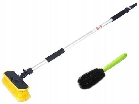 2 x Teleskopická Kartáčka 95-165 cm Kartáč Na Ráfky