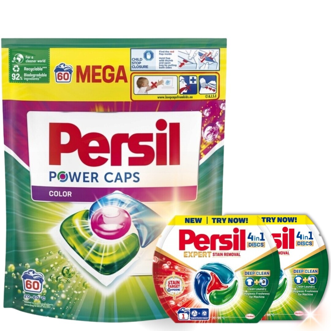 Persil Power Caps Color prací Kapsle 60 ks Dárek