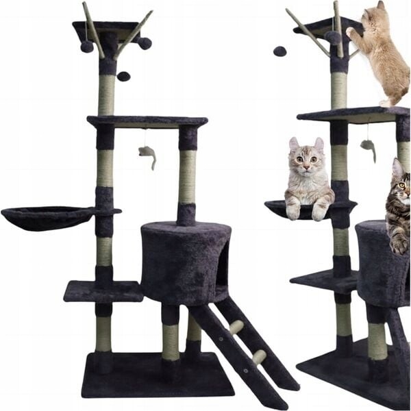 Pro Kočky Velké XXL 6 Úrovní, Pelíšek Postel, Domek 1 38 Cm