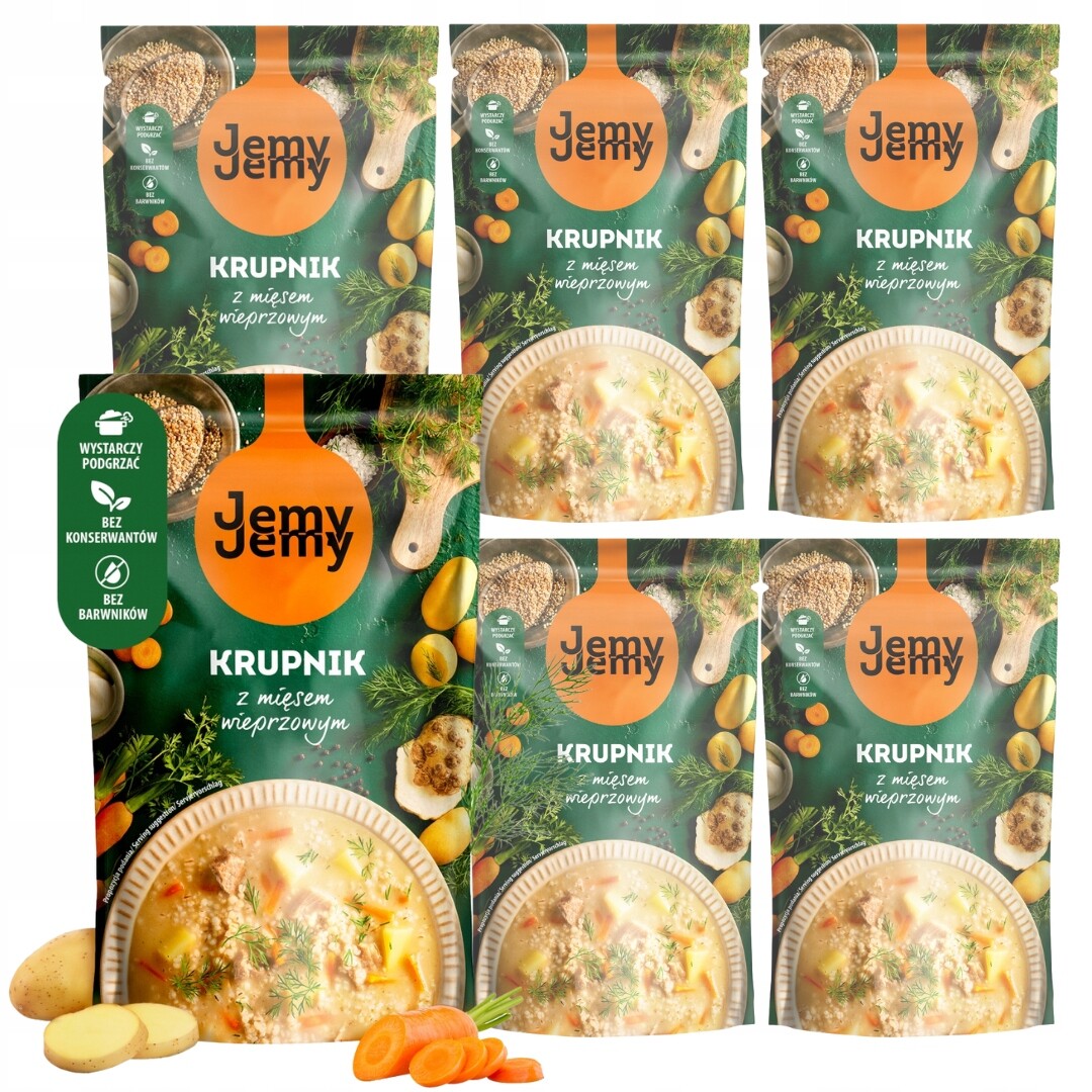 Jíme Krupnik s vepřovým masem 450 g x 6 kusů