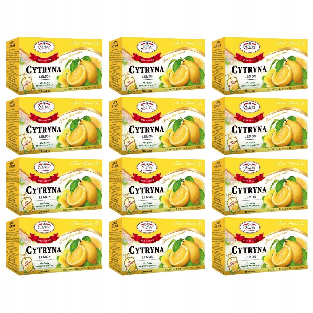 Malwa Čaj a bylinný čaj citron 40 g (20 x 2 g) x 12 kusů