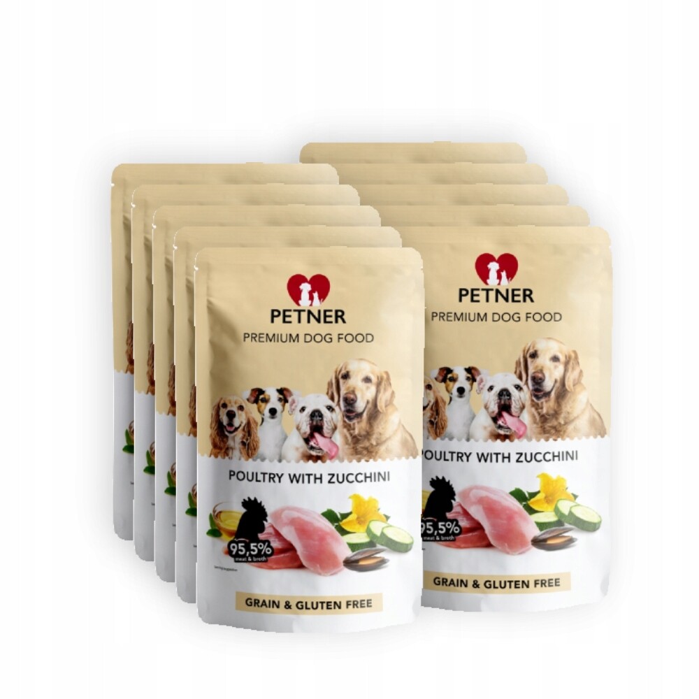 Petner Drůbež s cuketou Sada 10 x 500 g