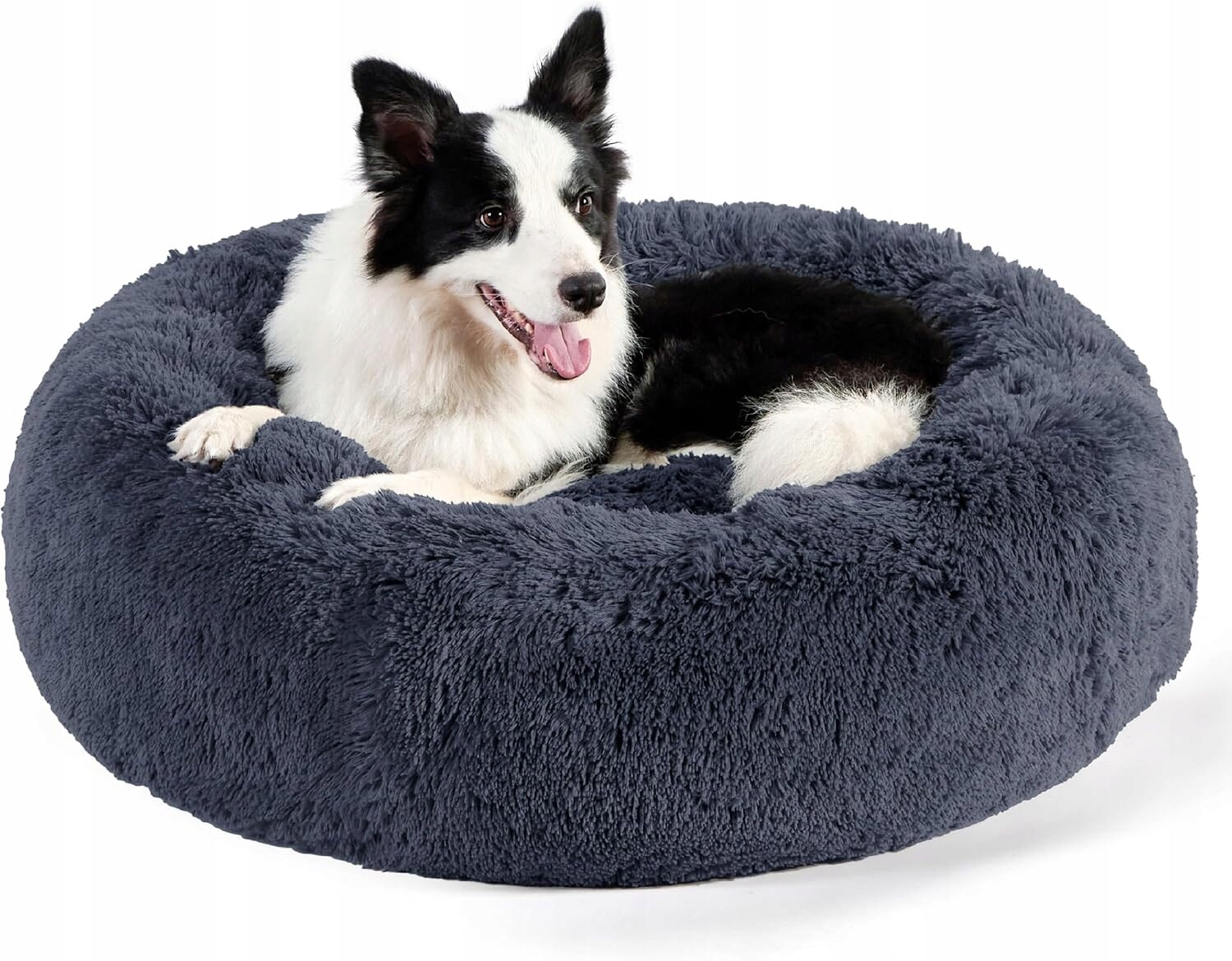 Pelíšek Bedsure Pro Velkého Psa Plyšové XL 91x91x25CM Měkké Šedé