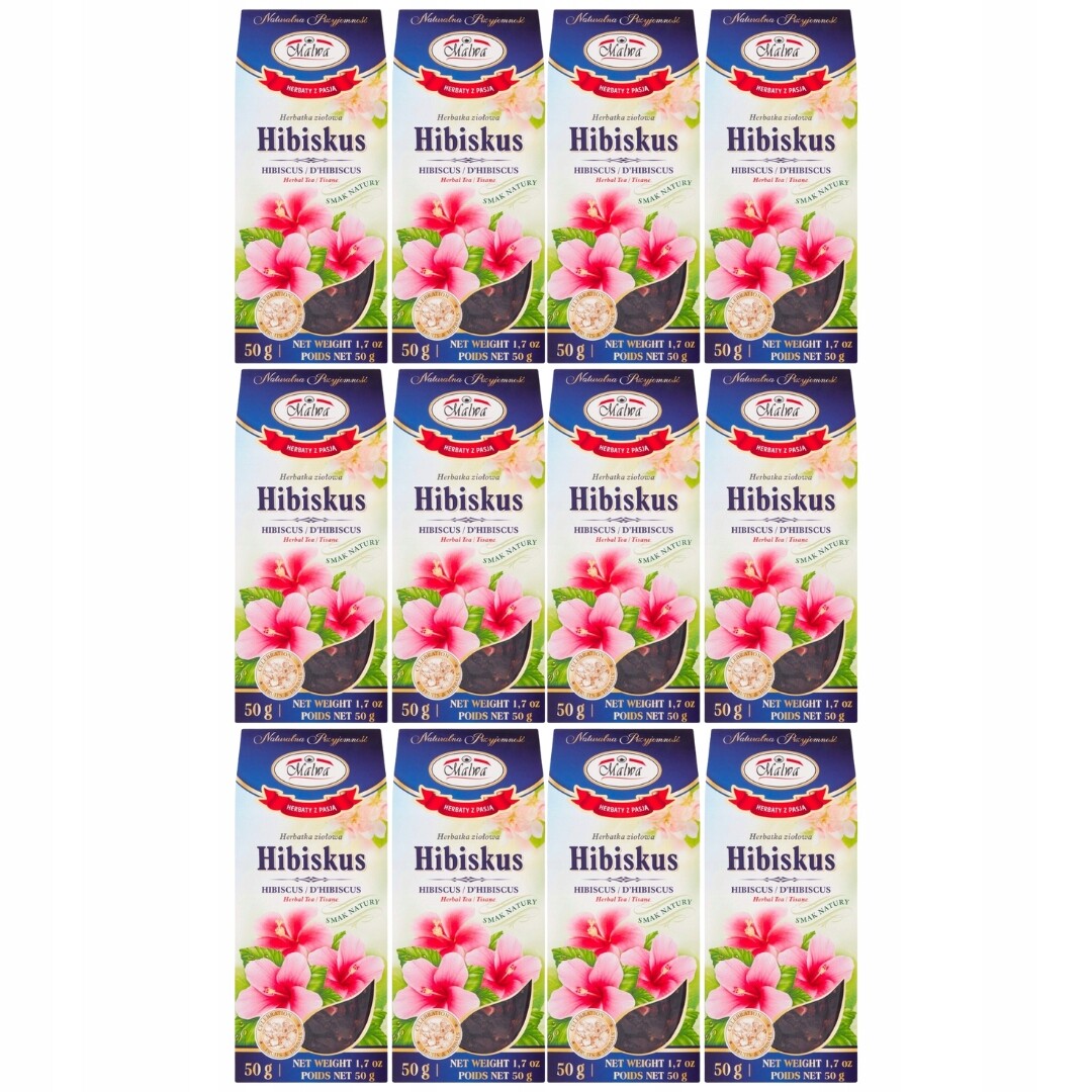 Bylinný čaj Malwa Hibiscus 50 g x 12 kusů
