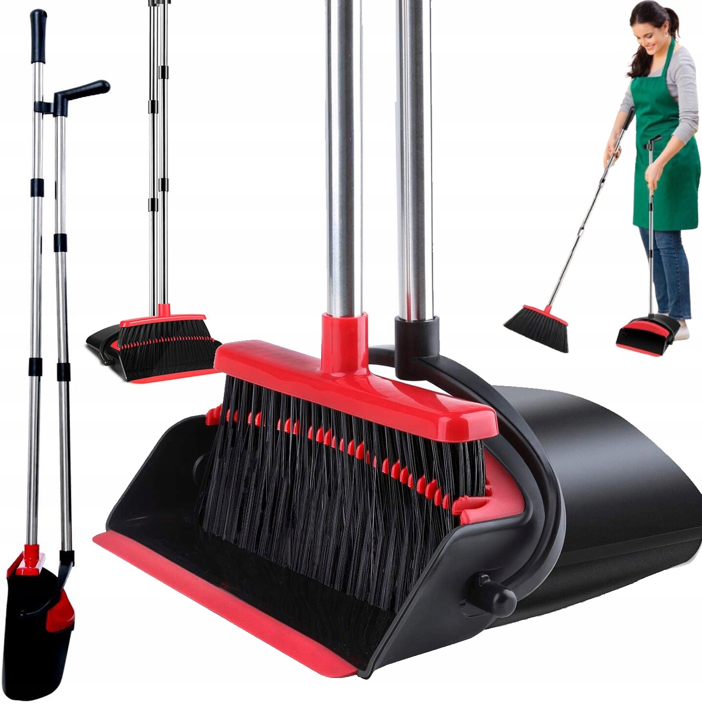 Skládací Sada Metly A Lopatka Pro Čištění Zvířecích Chlupů