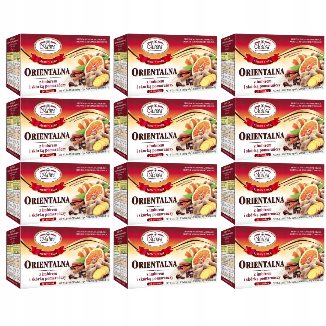Orientální Čaj Malwa 40 g (20 x 2 g) x 12 kusů