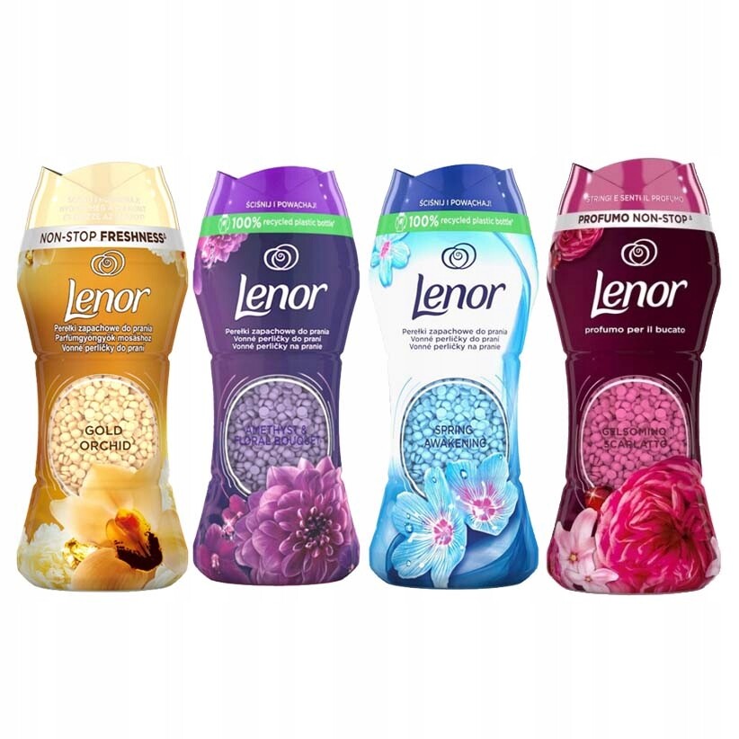 Sada 4x Lenor Italské perličky křišťály s vůní na praní MIX 4x195 g