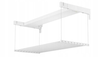 Sušák na prádlo do koupelny, nástěnný, 160 cm