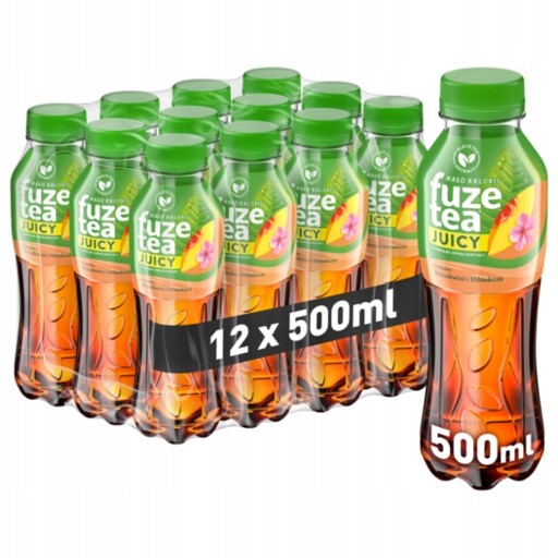 Fuze Tea Juicy Neperlivý nápoj s příchutí broskve a ibišku 12 x 500 ml