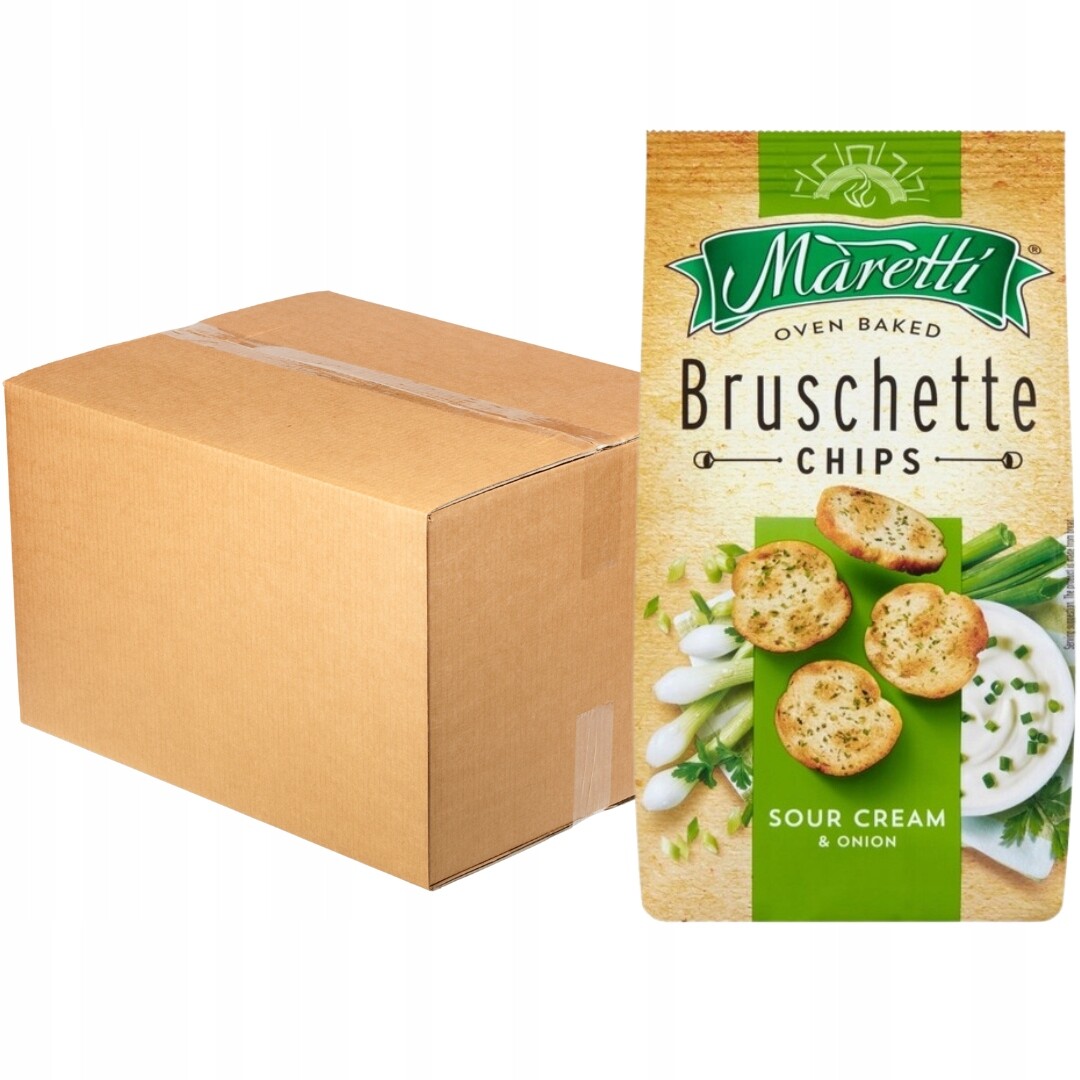 Maretti Pečené chlebové kroužky s smetanovo-cibulovou příchutí, 70 g x 15 ks