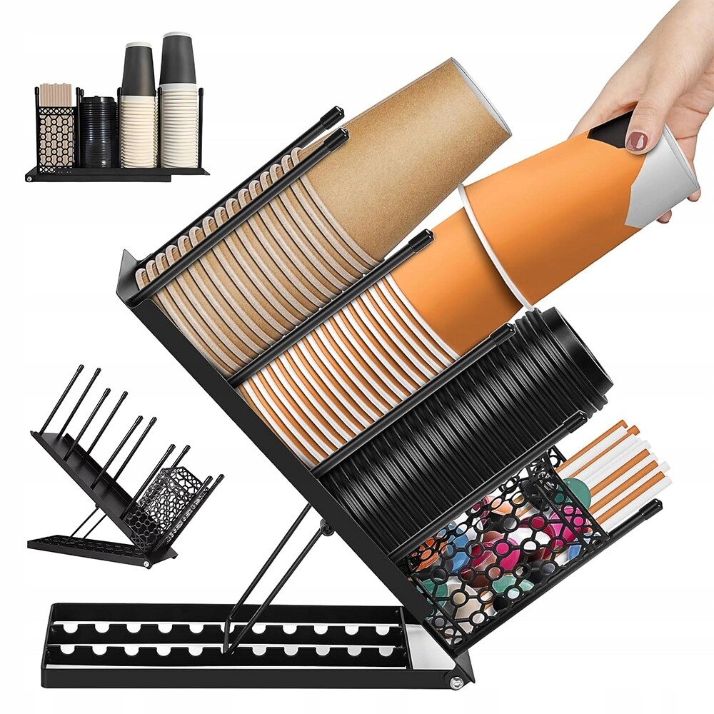 Kovový Protiskluzový Organizér Na Hrnky Do Kuchyně Baru A Restaurace