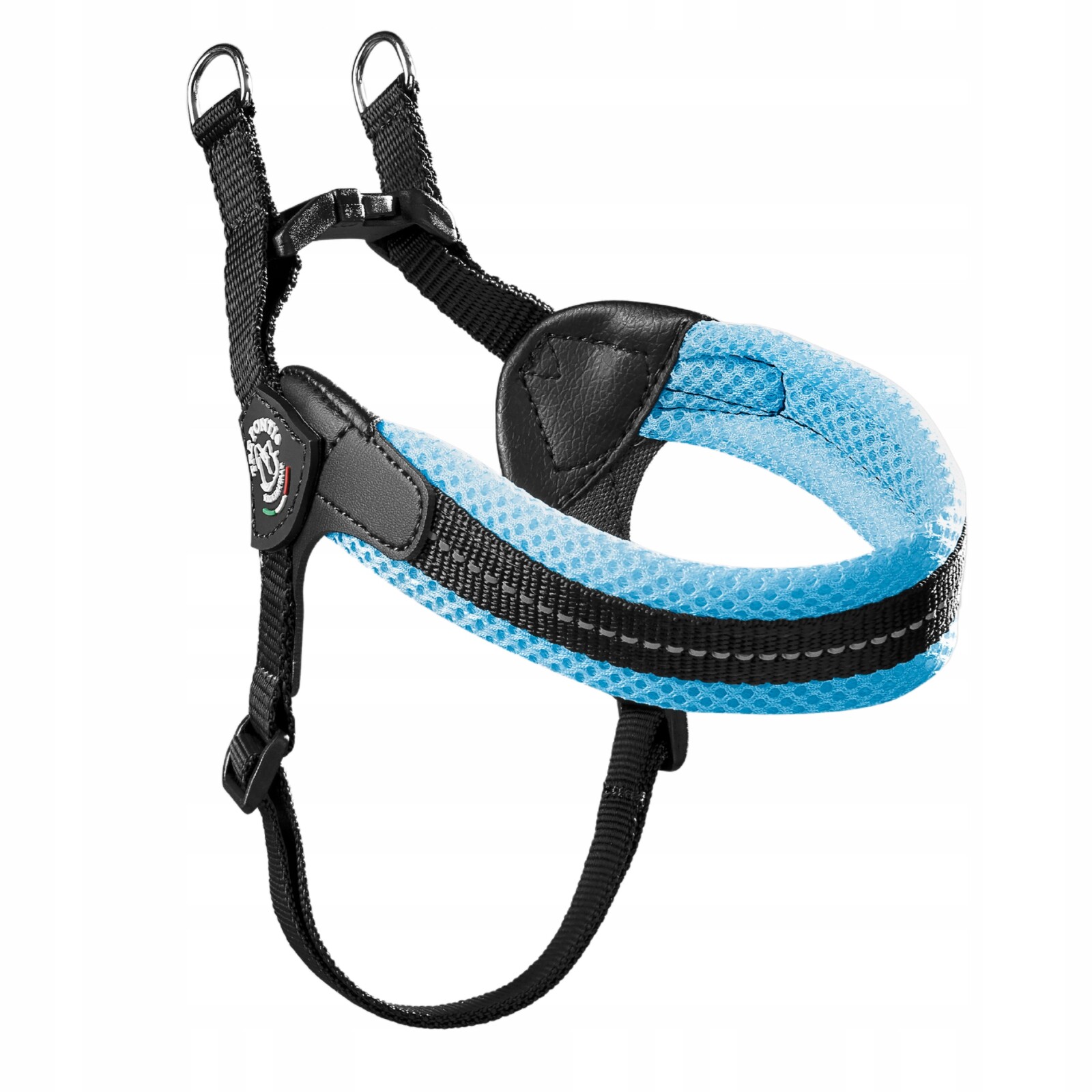 Tre Ponti Postroj pro psa a kočku, obvod pod břichem Mesh 2, modrý