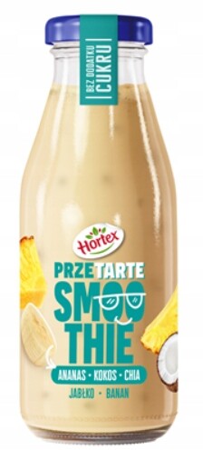 Hortex Smoothie s příchutí ananasu 8 x 250 ml