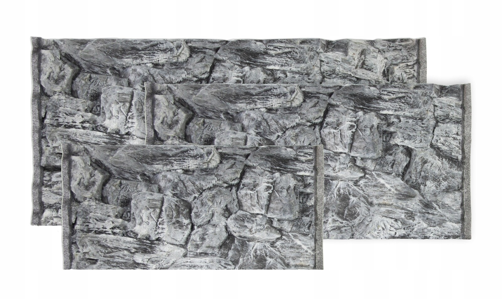 3D pozadí do akvária, strukturovaná šedá skála SKSZ150x50