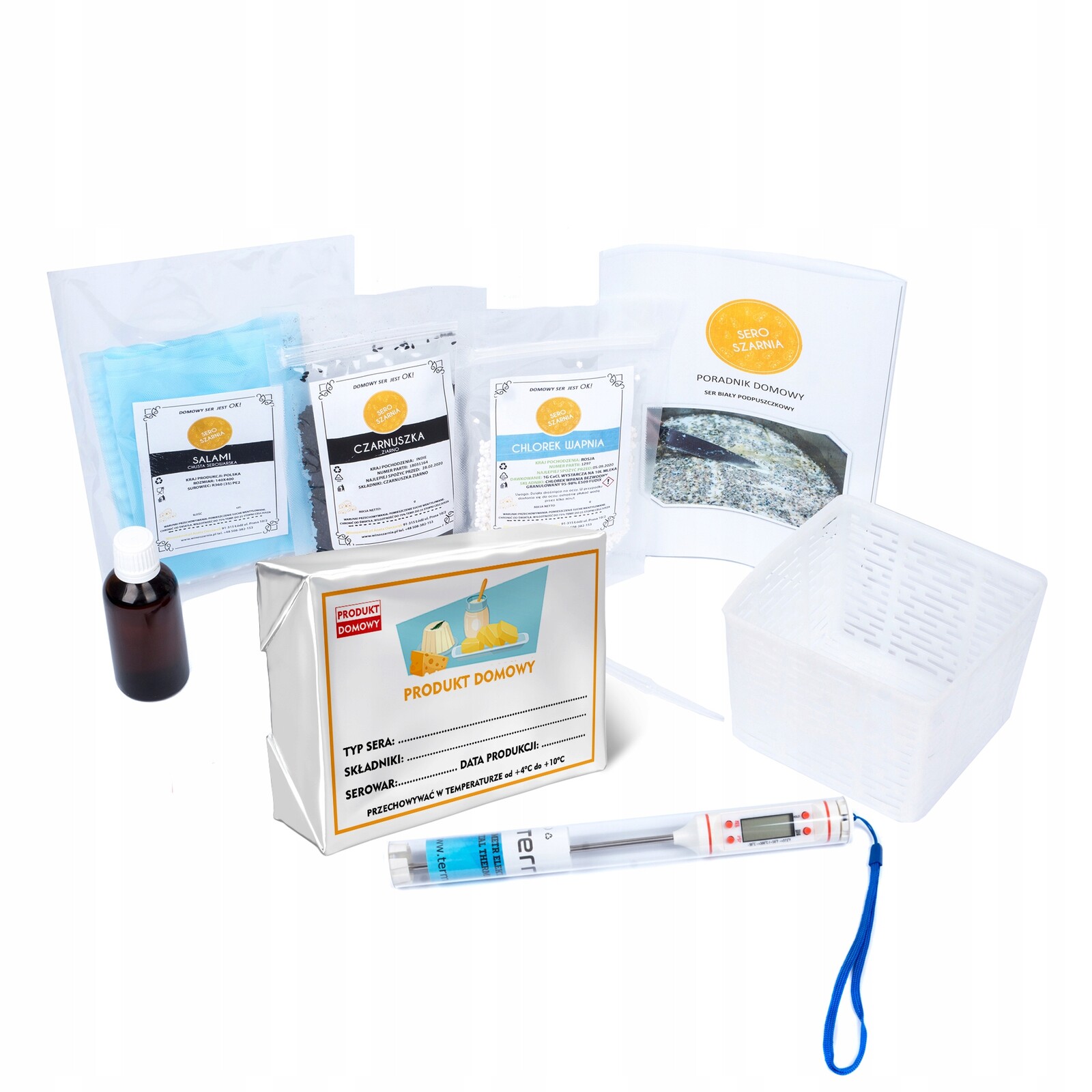 Sýrová sada s tekutým syřidlem, 8 prvků