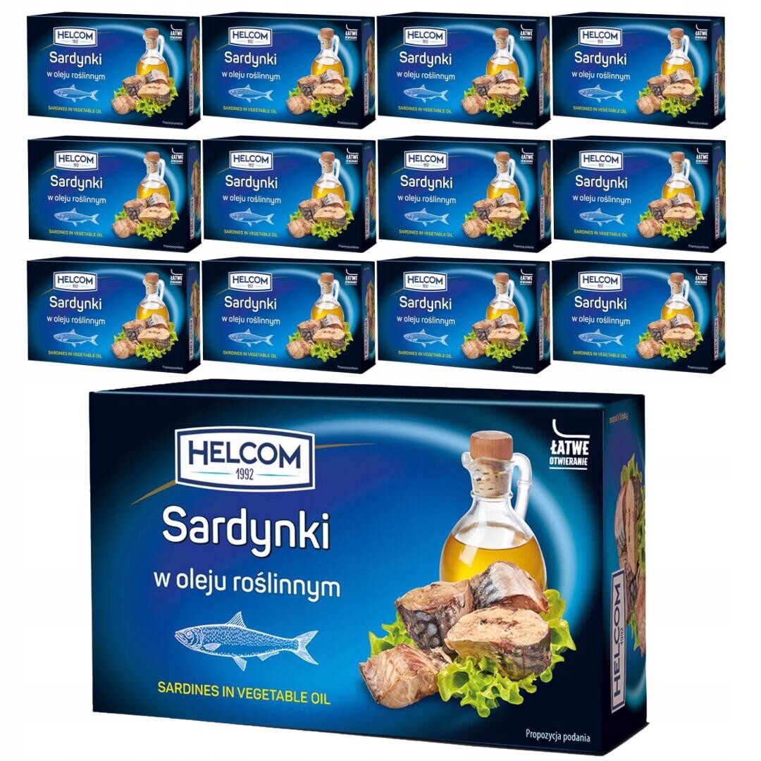 Helcom Sardinky ve slunečnicovém oleji 125 g x 12 kusů